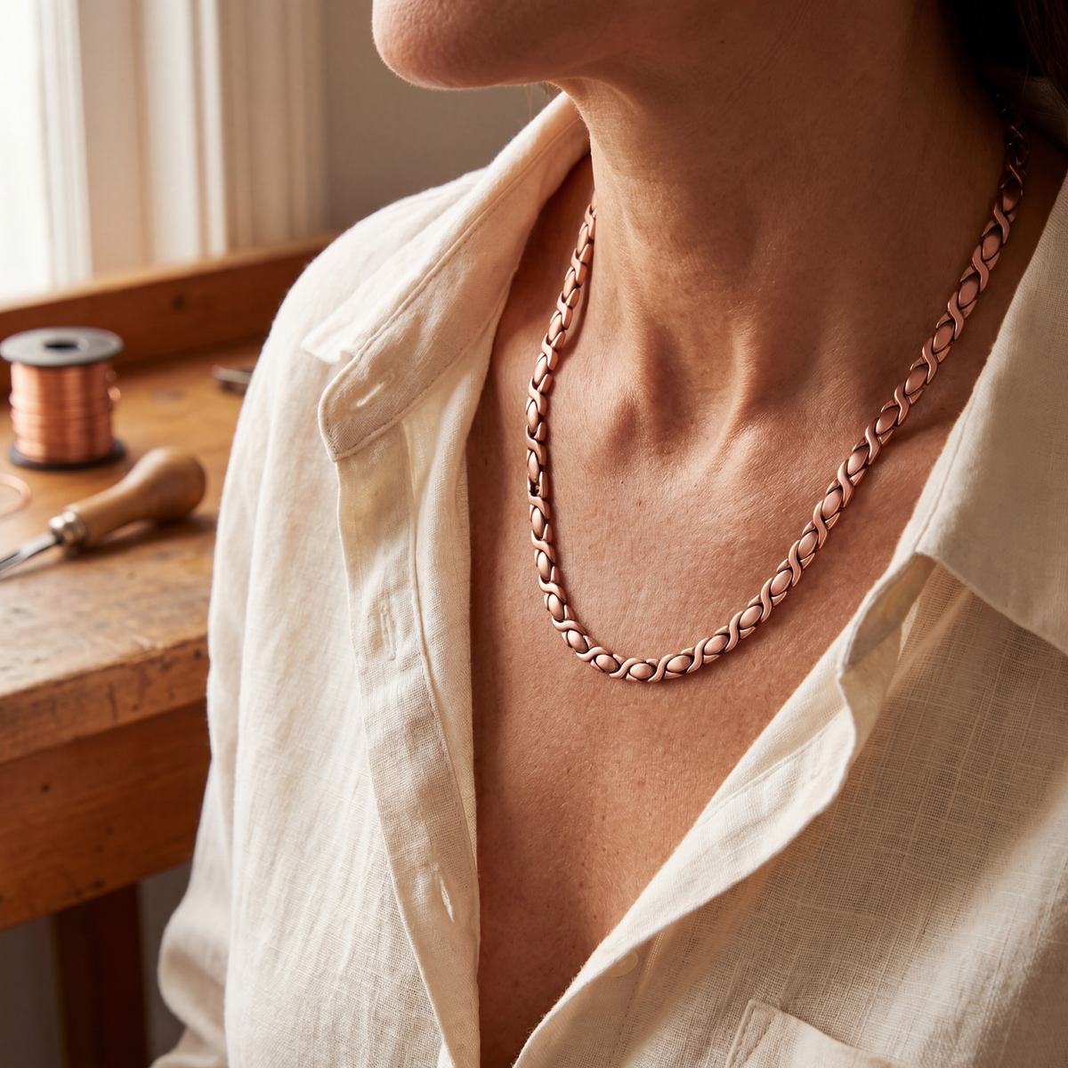 Copper necklaces