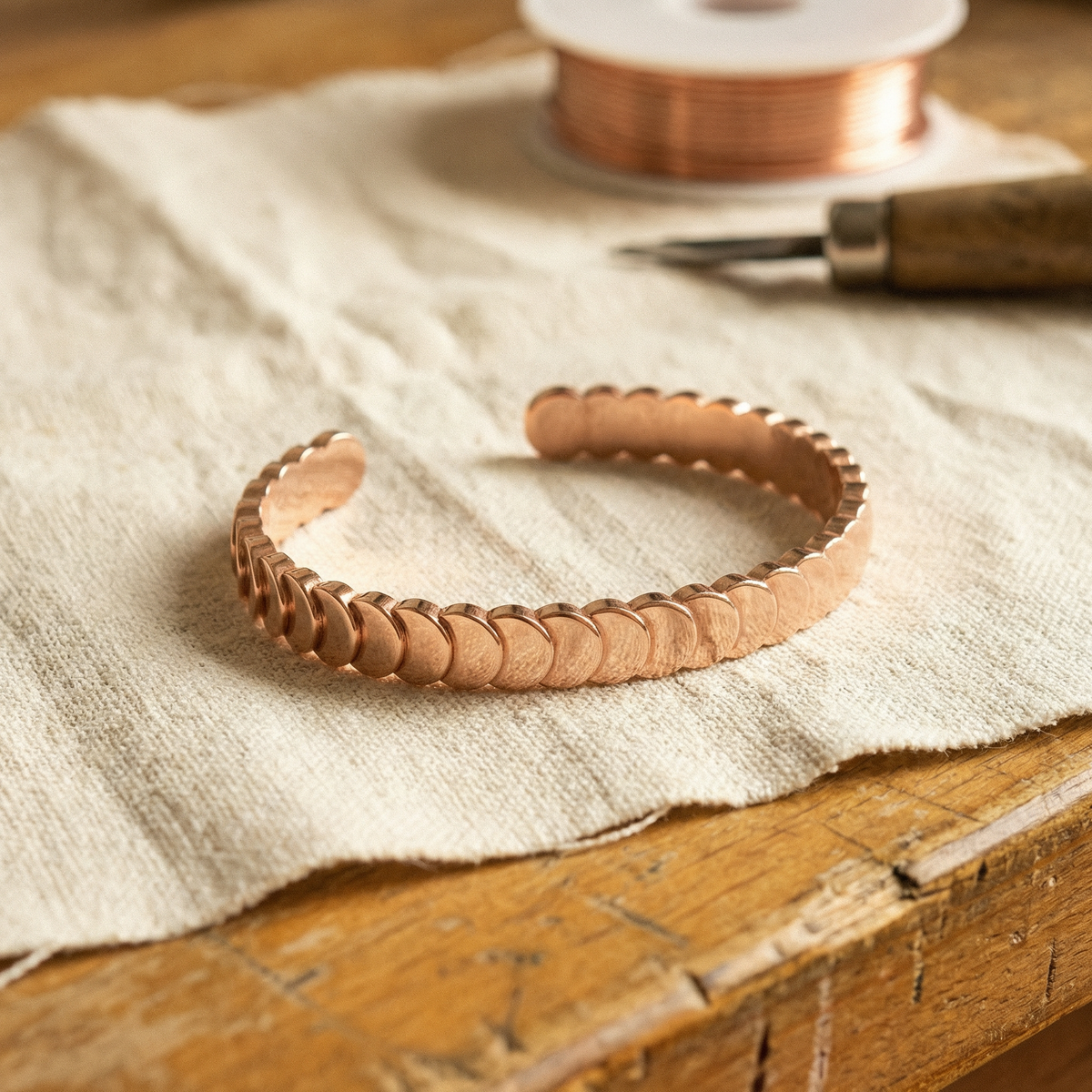 Olivia’s Scale Copper Cuff