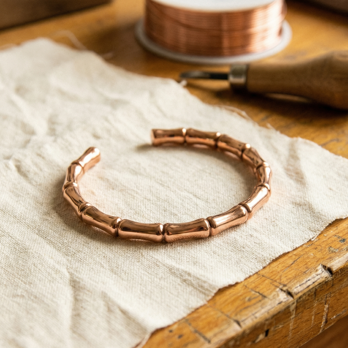 Olivia’s Bamboo Copper Cuff