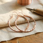 Olivia’s Willow Faceted Copper Hoops