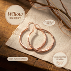 Olivia’s Willow Faceted Copper Hoops