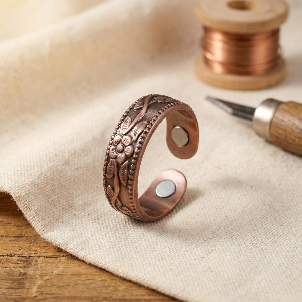 Olivia’s Petal Floral Copper Ring