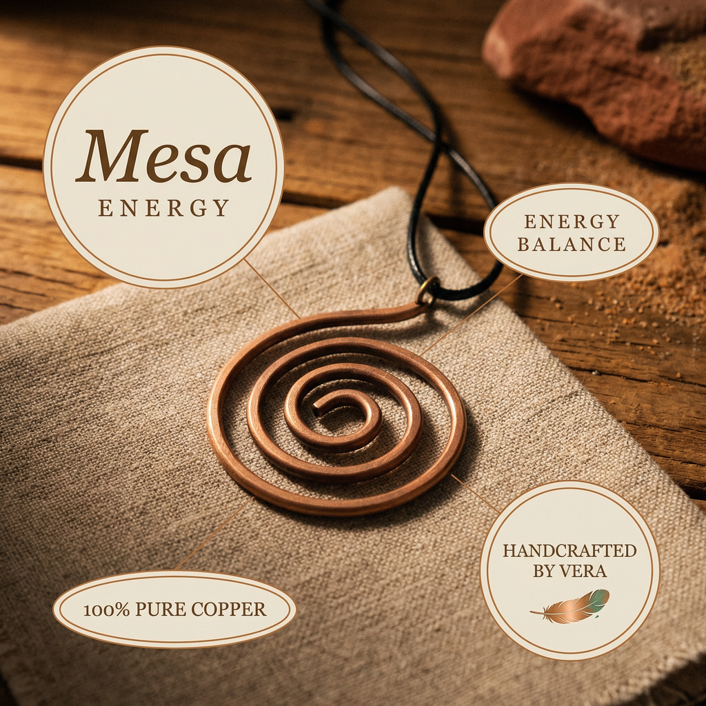 Olivia’s Mesa Spiral Pendant Copper Necklace