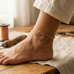 Olivia’s Coil Spiral Copper Anklet