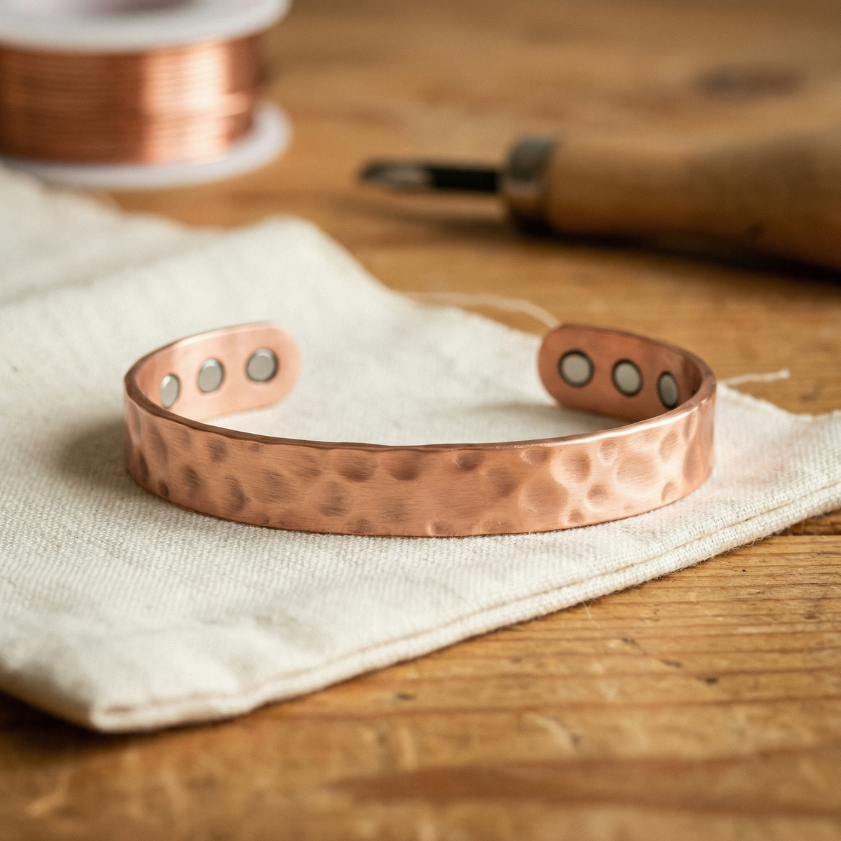 Olivia’s Lodestone Slim Magnetic Copper Cuff