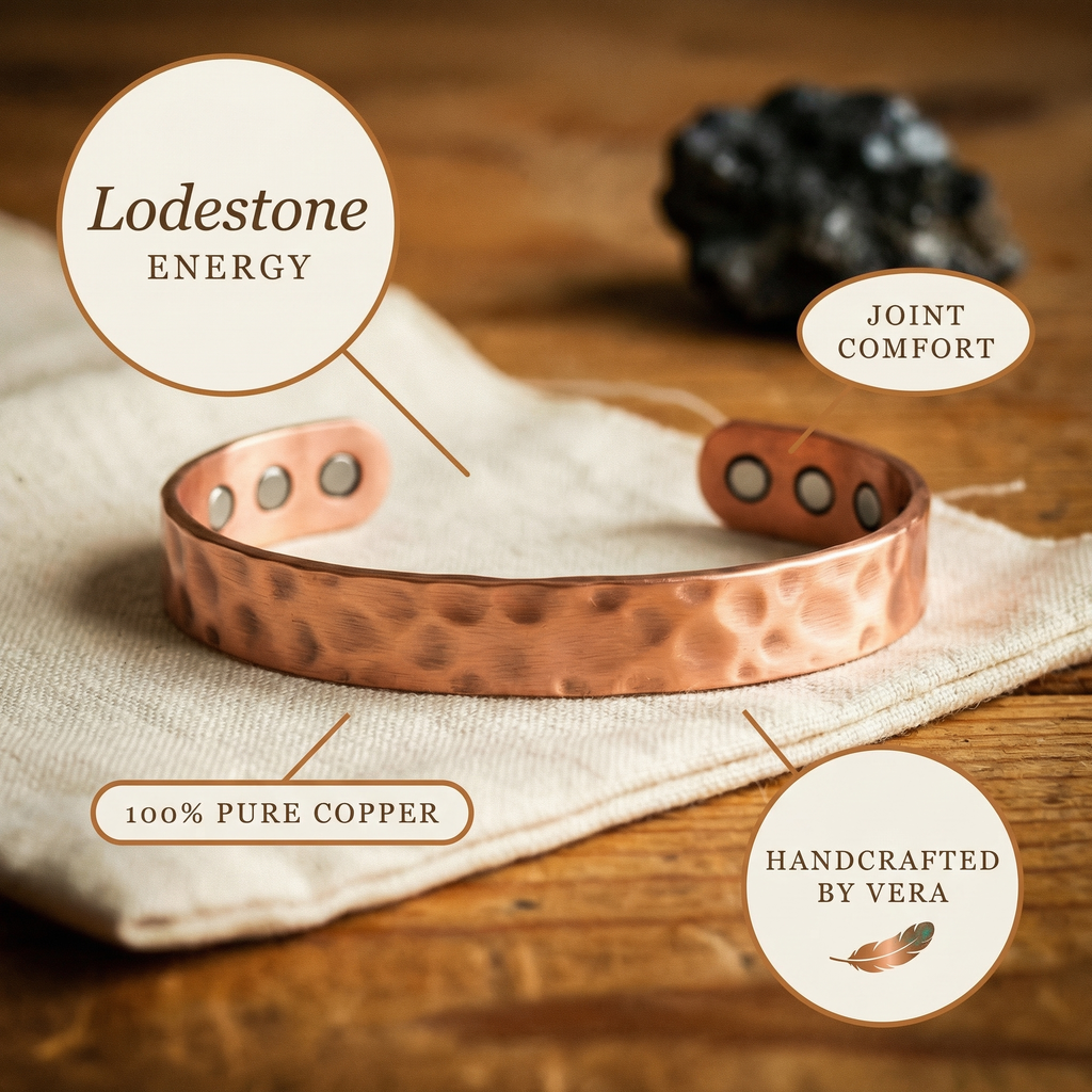 Olivia’s Lodestone Slim Magnetic Copper Cuff