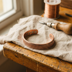 Olivia’s Wave Rope-Pattern Copper Cuff