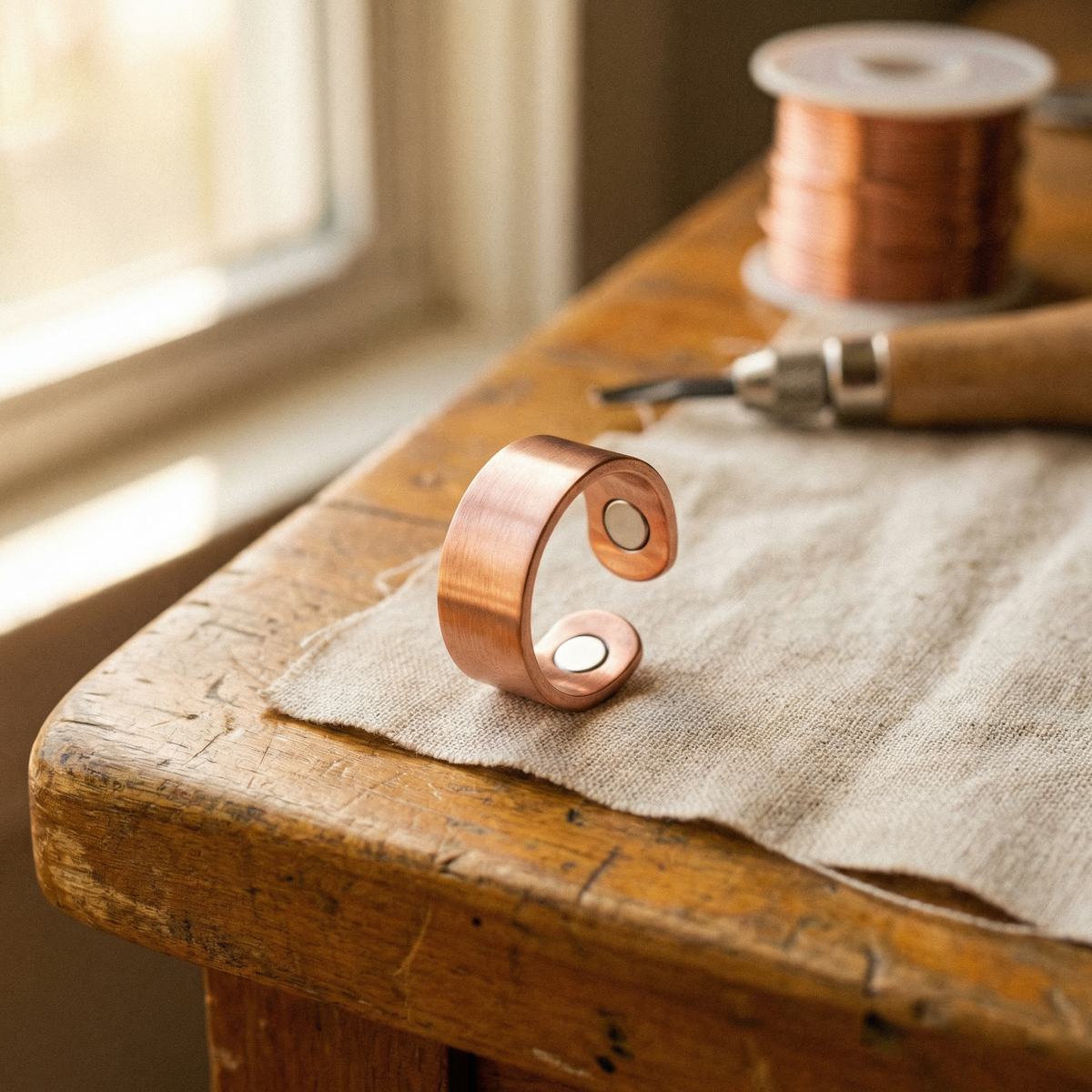 Olivia’s Weld Flat Magnetic Copper Ring