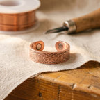 Olivia’s Holt Crosshatch Copper Ring