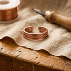 Olivia’s Char Woven Copper Ring