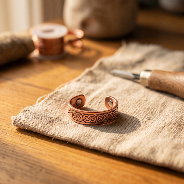 Olivia’s Fen Jade Inlay Copper Ring