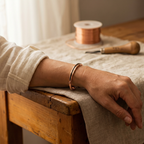Olivia’s Vein Polished Ball-End Copper Cuff