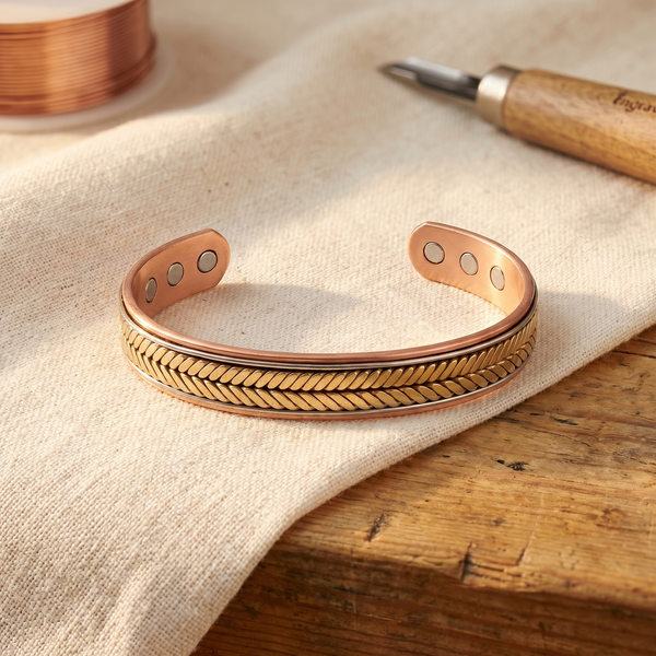Olivia’s Harvest Chevron Copper Cuff