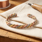 Olivia’s Cobble Tri-Tone Braided Cuff