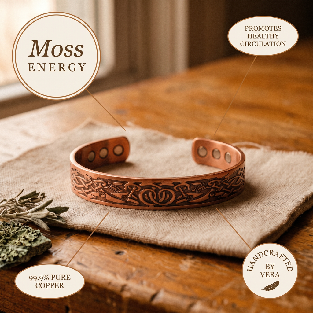 Olivia’s Ivy Botanical Magnetic Copper Cuff