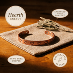 Olivia’s Hearth Heart-Stamped Copper Cuff