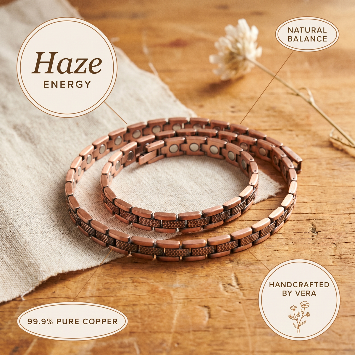 Olivia’s Haze Mesh-Link Copper Necklace