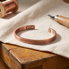 Olivia’s Loch Flower-Stamped Copper Cuff