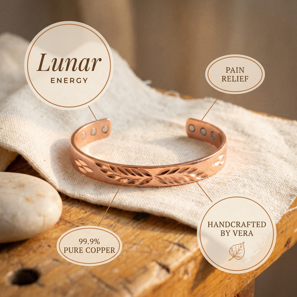 Olivia’s Lunar Leaf Cut-Out Copper Cuff