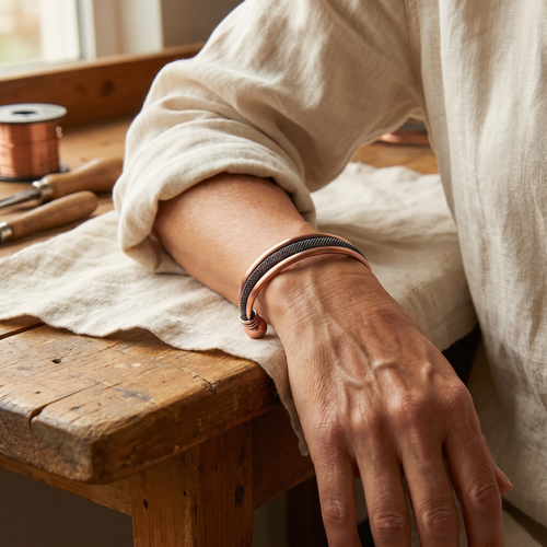 Olivia’s Cairn Mesh Copper Bracelet