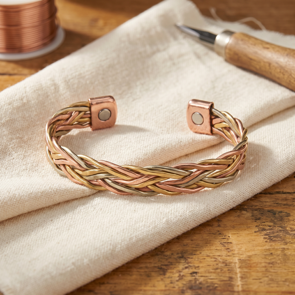 Olivia’s Mire Tri-Tone Herringbone Bracelet