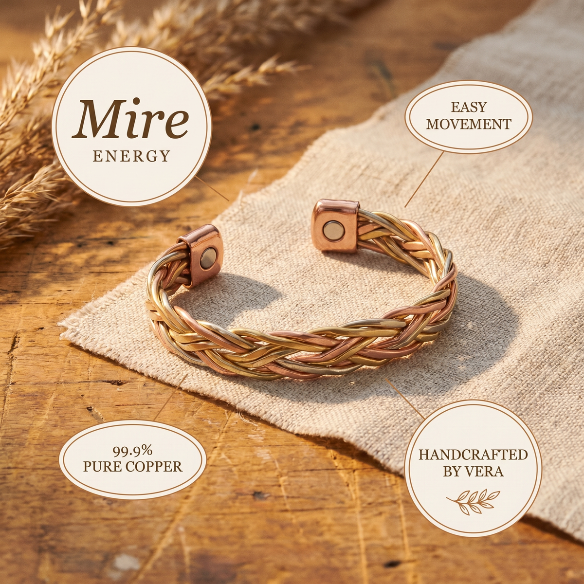 Olivia’s Mire Tri-Tone Herringbone Bracelet