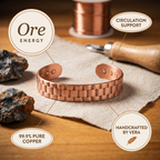 Olivia’s Ore Wide Men's Copper Cuff