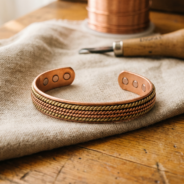Olivia’s Anchor Braided Magnetic Copper Cuff