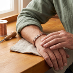 Olivia’s Pike Rope-Edge Men's Copper Bracelet
