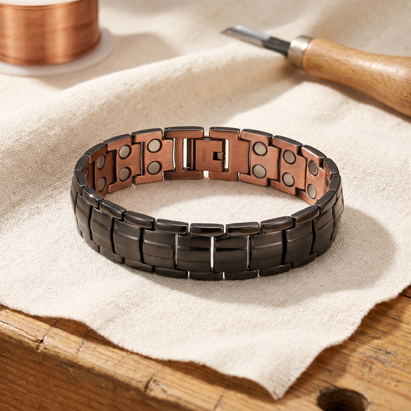 Olivia’s Ochre Two-Tone Men's Copper Bracelet