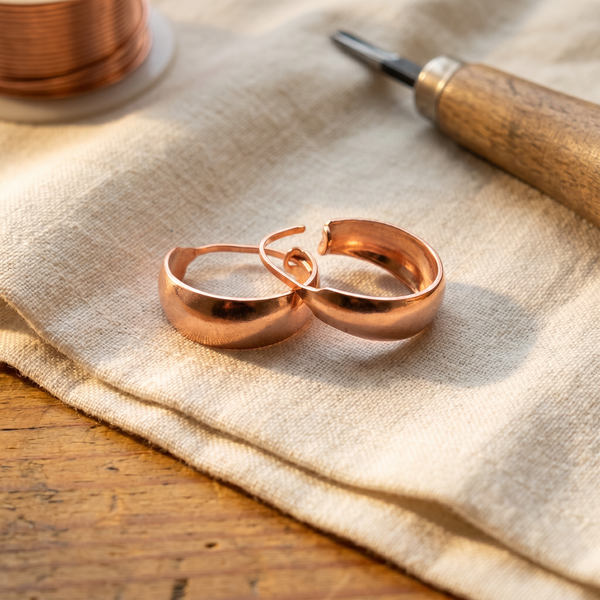 Olivia’s Dell Polished Copper Hoops