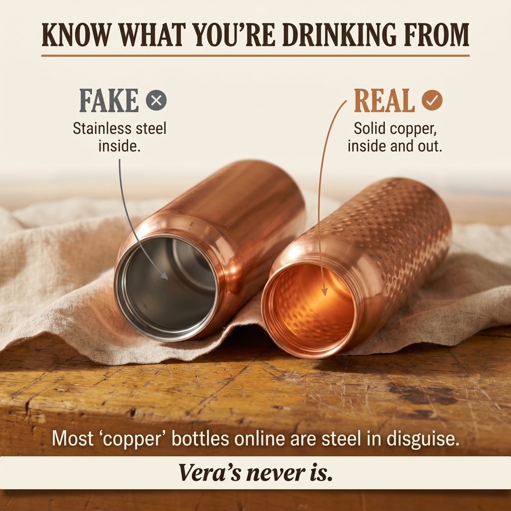 Olivia’s Hammered Copper Water Bottle