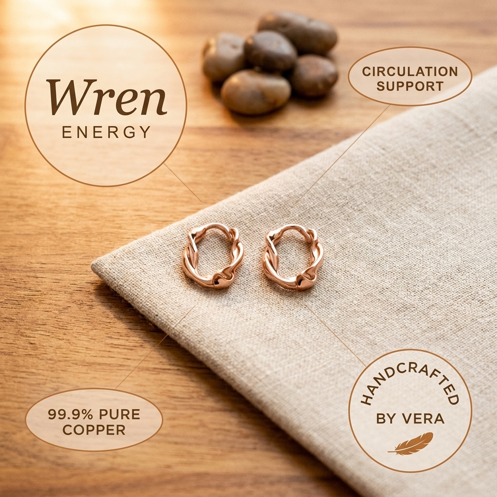 Olivia’s Wren Twisted Copper Hoops