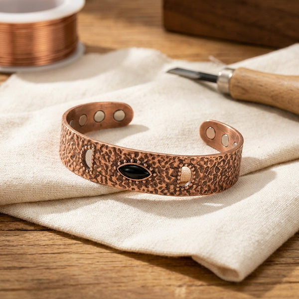 Olivia’s Brume Onyx Copper Cuff