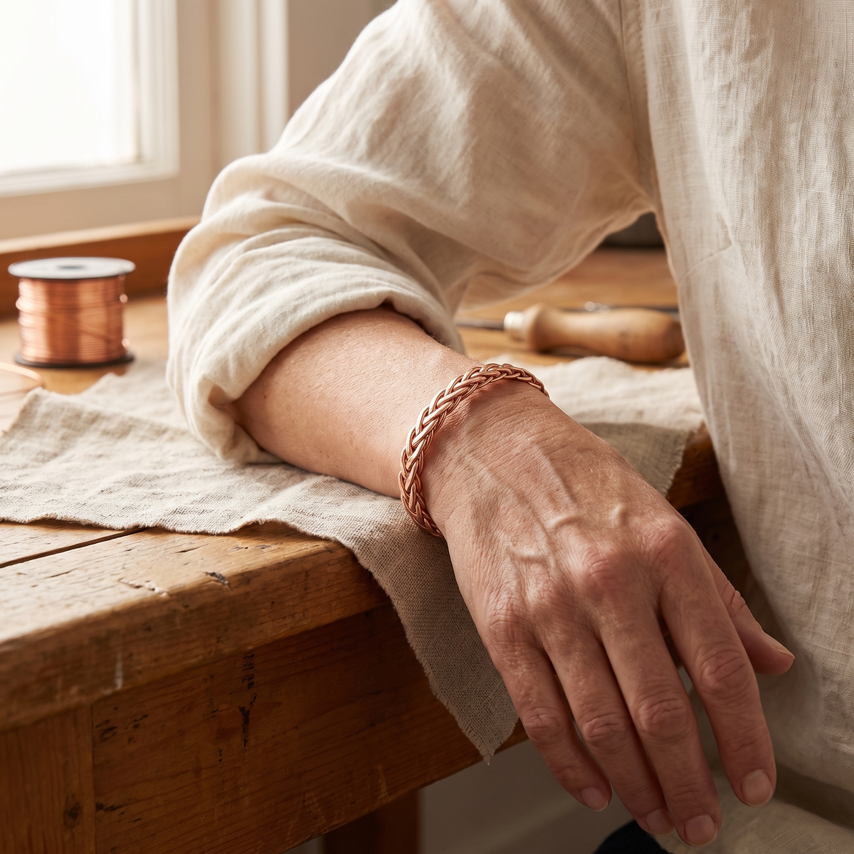 Olivia’s Bramble Three-Strand Copper Bracelet