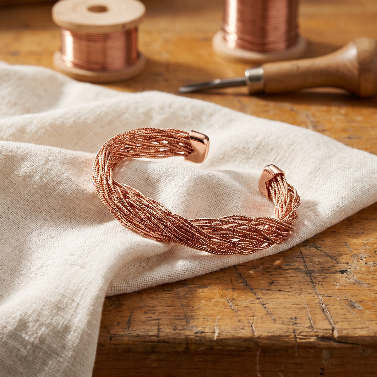 Olivia’s Finch Torsade Copper Cuff