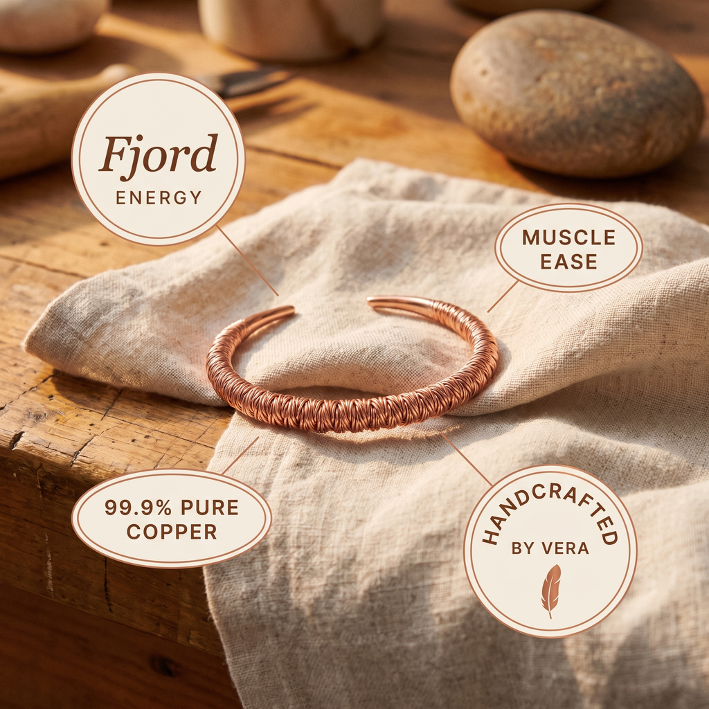 Olivia’s Fjord Coil-Wrapped Copper Cuff