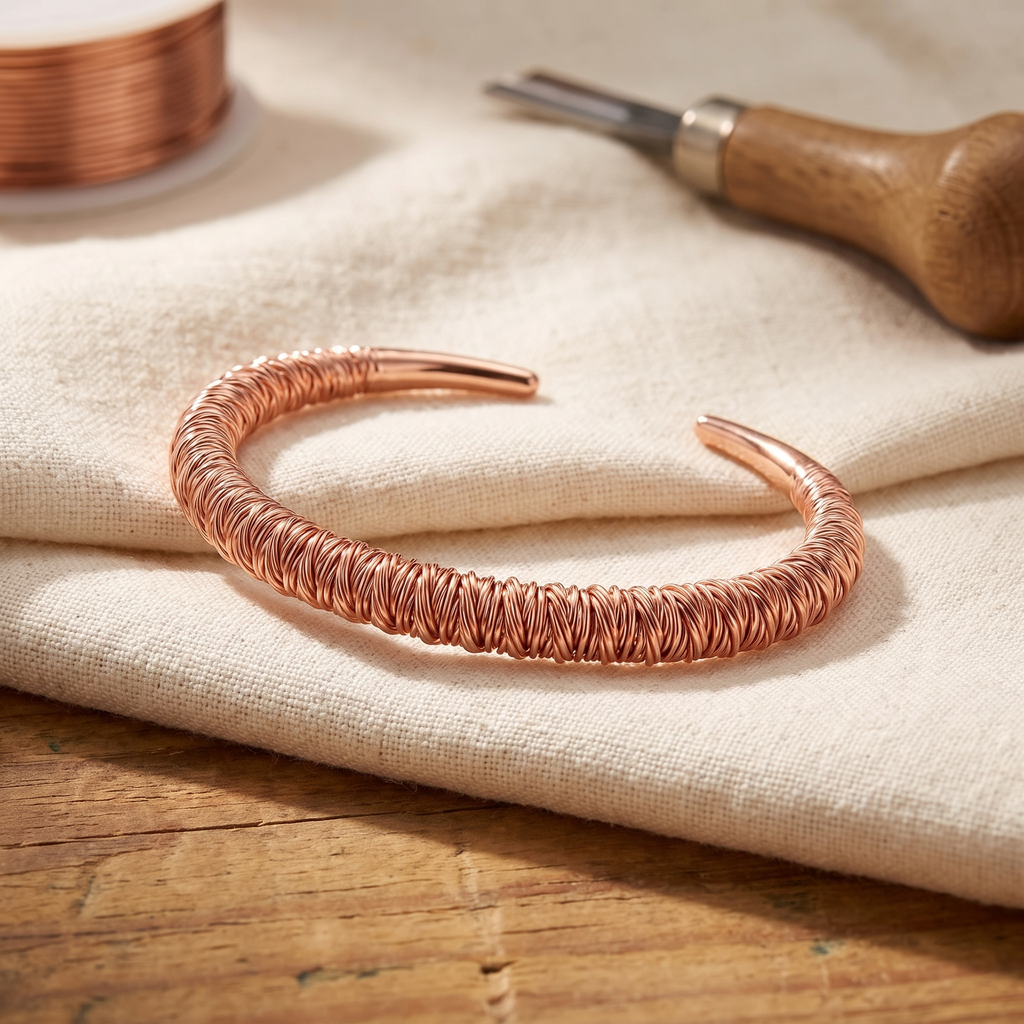 Olivia’s Fjord Coil-Wrapped Copper Cuff