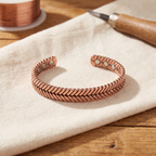 Olivia’s Furze Herringbone Copper Bracelet