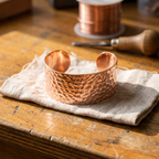 Olivia’s Forge Wide Hammered Copper Cuff