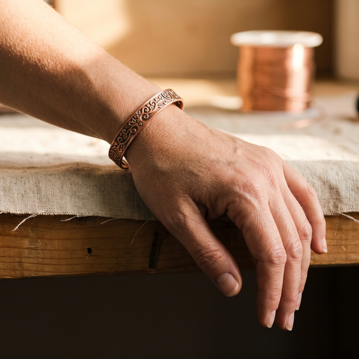Olivia’s Tide Sphere Copper Cuff