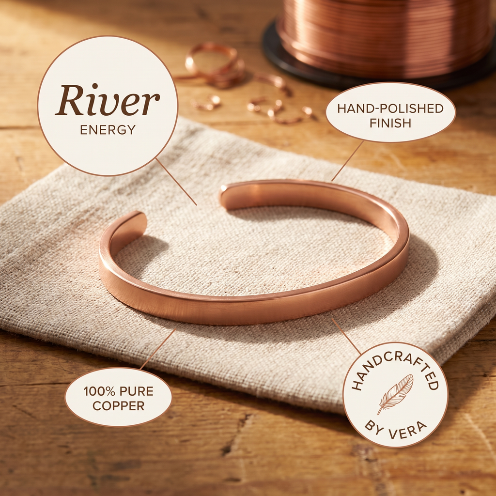 Olivia’s River Smooth Copper Cuff